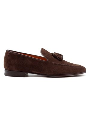 Brown suede leather loafer BERWICK 1707 | 5782173